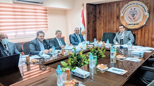 عقد اول  اجتماع مجلس ادارة بالمقر الجديد للصندوق